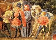 UCCELLO, Paolo Adoration of the Magi (Quarate predella, detail) qt china oil painting artist